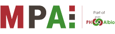 Logo výrobce MPA, part of grupo PH Albio